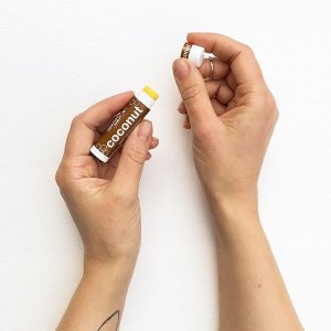 100% натуральный бальзам для губ с пчелиным воском COCONUT 4,25 гр.