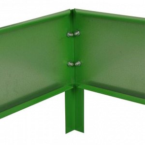 Клумба оцинкованная, 80 x 80 x 15 см, зелёная, «Квадро», Greengo