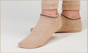 Шерстяные носки укороченные 70% ТОД (41-43, Бежевый )