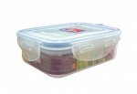 Контейнер для продуктов с зажимом пластиковый 0,33л | 14946