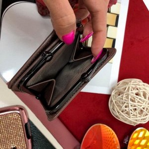Женский дизайнерский кошелёк Eresk класса люкс из натуральной кожи цвета латте.