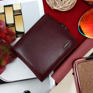 Женский дизайнерский кошелёк Eresk класса люкс из натуральной кожи сливового цвета.