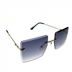 Женские очки оверсайз Utto с матовой окантовкой на линзах с прозрачно-синими линзами.