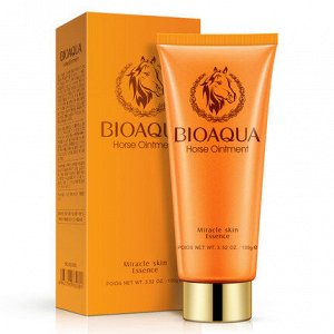 BIOAQUA HORSE OIL Пенка для умывания с лошадиным жиром, 100 г, 12 шт/уп