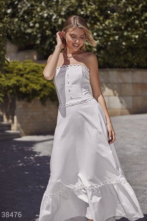 Gepur Белое платье-бюстье