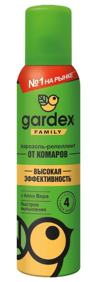 GARDEX®  Family Аэрозоль от комаров с алоэ вера 150 мл