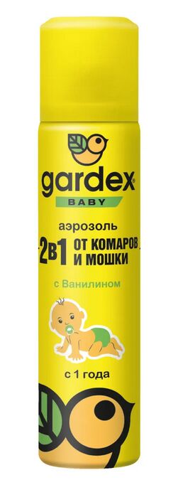GARDEX® Baby Аэрозоль от комаров и мошки для детей с 1 года 80 мл