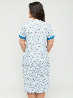 Сорочка жен.арт.691-3,бело-синяя