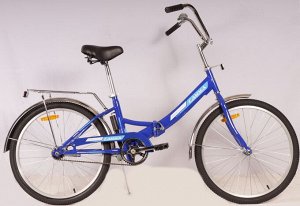 Велосипед Гамма 24 складной ЭКОНОМ (синий)