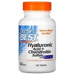 Doctor&#039;s Best, гиалуроновая кислота и сульфат хондроитина c составом BioCell Collagen, 60 таблеток