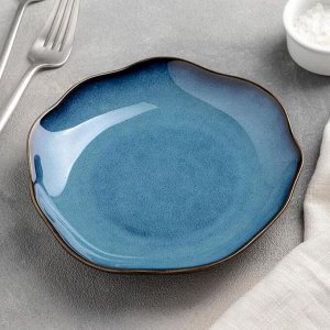 Тарелка пирожковая «Галактика», d= 17 см, цвет синий