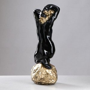 Фигура "Нимфа" черное золото 56х22см