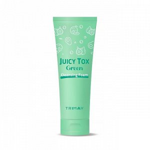 Trimay Очищающая пенка на основе зеленого комплекса  Juicy Tox Green Cleansing Foam