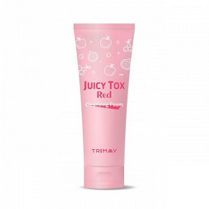 Trimay Очищающая пенка на основе красного комплекса Juicy Tox Red Cleansing Foam