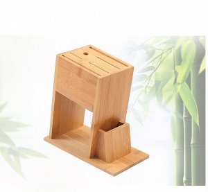 Бамбуковая стойка для хранения ножей
