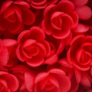 Вафельные розы малые, красные, 160шт