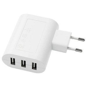 Зарядное устройство/3 USB-порта, белый