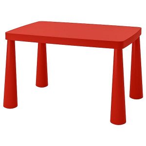 MAMMUT МАММУТ Стол детский, д/дома/улицы красный77x55 см