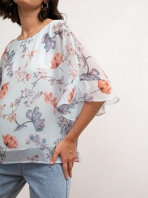 Шифоновая блузка B2596/aquarelle