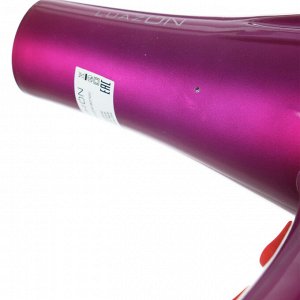 УЦЕНКА Фен для волос Luazon LGE-003, 2800 Вт, 2 скорости, 3 темп. режима, розово-черный