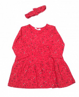 59816 Платье розовый,красный