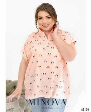 Рубашка №615-персик