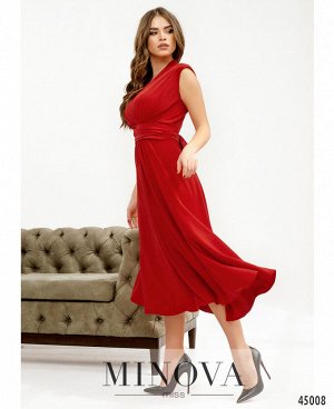 Платье №1082-красный