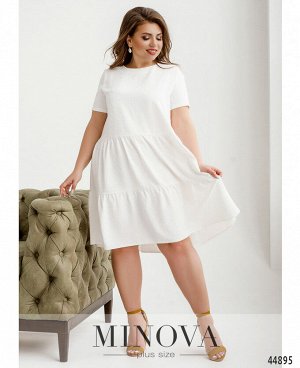 Платье №4143Б-белый