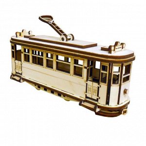 Cборная модель «Ретро трамвай» 72 детали