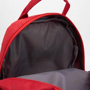 Рюкзак-сумка L-1003 Единорог, 20*9*25, отд на молн, н/карман, красный