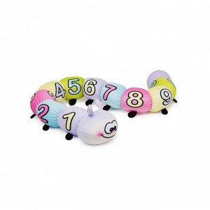 Мягкая игрушка «Гусеничка Фаня» с цифрами-антистресс, 58 см
