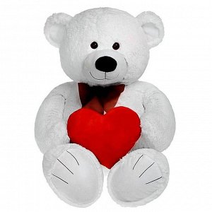Мягкая игрушка «Мишка Труди с сердцем» 80 см белый