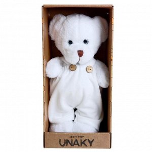 Мягкая игрушка «Медведица Сильва в белом комбинезоне», 33 см