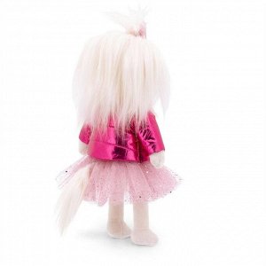 Мягкая игрушка Lucky Mimi, в розовом пуховике с каркасом 25 см
