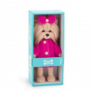 Мягкая игрушка Lucky Yoyo, в розовой шубе с каркасом 25 см