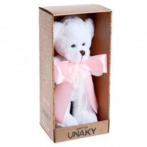 Мягкая игрушка «Медведица Сильва с розовым бантом», 33 см