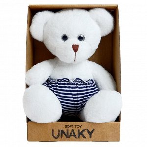 Мягкая игрушка «Медвежонок Кавьяр в шортах в полоску», 24 см