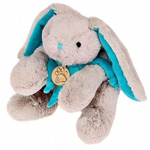 Мягкая игрушка «Кролик», 45 см, цвет серый/бирюзовый