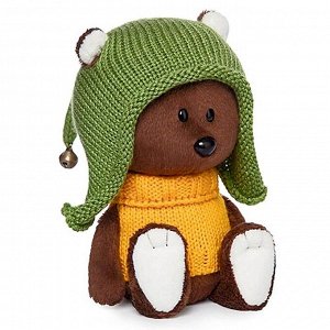 Мягкая игрушка «Медведь Федот» в шапочке и свитере, 15 см