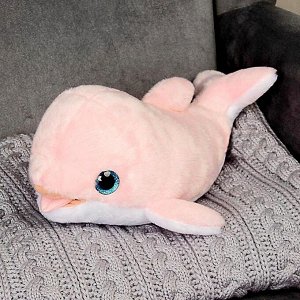 Мягкая игрушка «Дельфин Ружэ», цвет розовый, 30 см