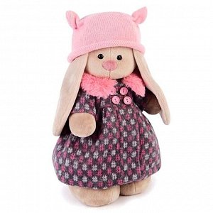 Мягкая игрушка «Зайка Ми» в пальто и розовой шапке, 25 см