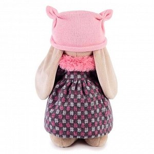 Мягкая игрушка «Зайка Ми» в пальто и розовой шапке, 25 см