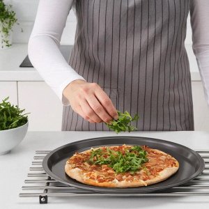 Форма для пиццы ХЕММАБАК, 34 см, цвет серый