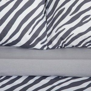 Постельное белье Этель 2 сп Zebra 175*215 см, 200*220 см, 70*70 см - 2 шт