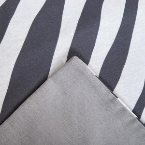 Постельное белье Этель 2 сп Zebra 175*215 см, 200*220 см, 70*70 см - 2 шт