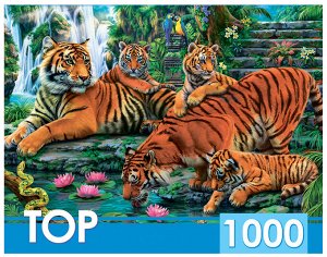 Пазл 1000 элементов "Семейство тигров"