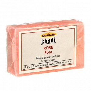 Мыло ручной работы Khadi роза, 100 г