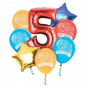 Paw Patrol Воздушные шары, набор &quot;С Днем Рождения 5 лет&quot;