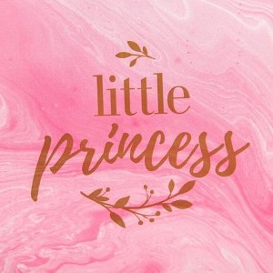 Нагрудник "Little princess"  непромокаемый на липучке