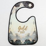 Нагрудник &quot;Gold baby&quot; непромокаемый на липучке